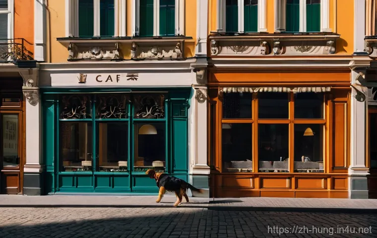 헝가리 코로나 대응 - **Prompt:** A quiet, European city street, reminiscent of Budapest, during an early lockdown. The co...