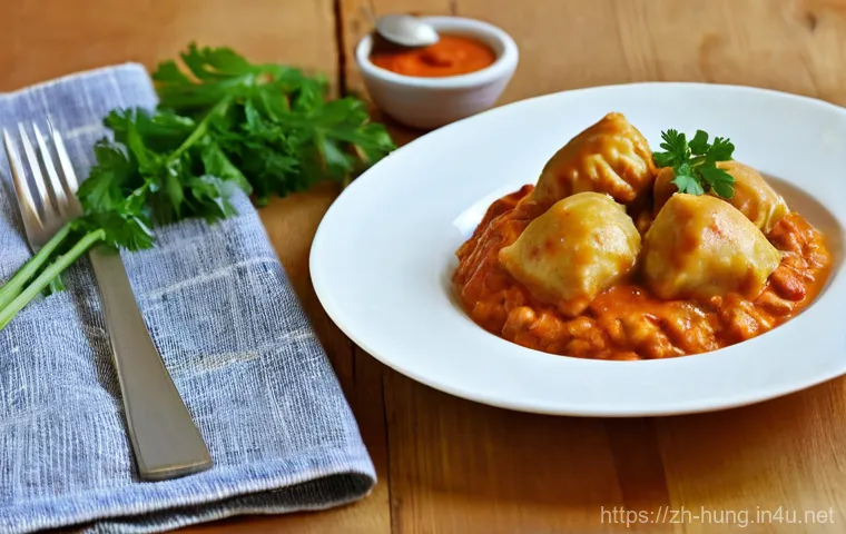 헝가리 치르케 파프리카쉬 - **Prompt:** A warm and inviting photograph of a meticulously prepared Hungarian Chicken Paprikash (C...